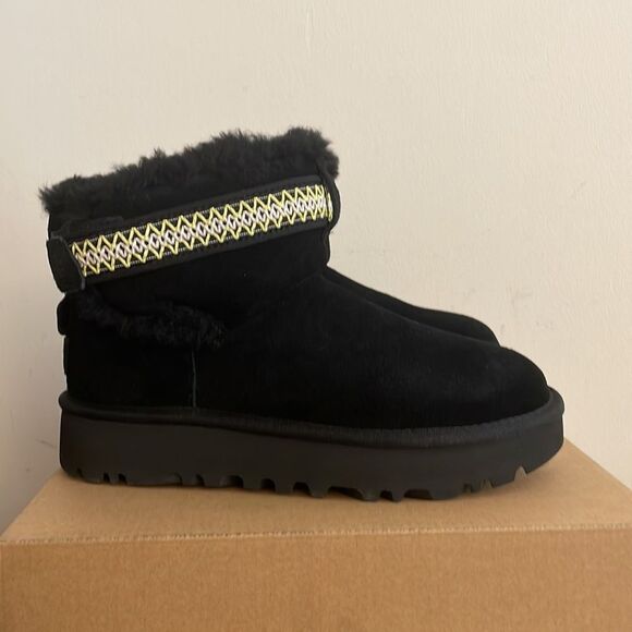 UGG | Shoes | Ugg Classic Ultra Mini Alpsey Bootsblack Usa  UGG Classic Ultra Mini Alpsey Boots Black USA Women Size 7/UK 5/EU 38